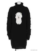 MY BEAR KNIT ONE-PIECE/BLACK