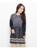 クラシックパネル柄ワンピース/ブラック(119)