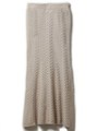 ケーブルニットスカート/ベージュ