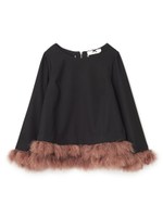 フェザー4Wayトップス/ブラック