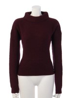 ボリュームハイネックニット/オフホワイト