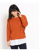 リブニットソー+シャツテールタンクトップ/ブラック(019)