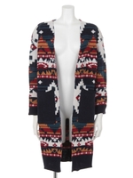 【ANAP】ボヘミアンニットロングカーディガン/GRY