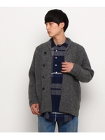 リンクス編みショールカラーカーディガン/ベージュ(652)