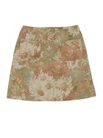 【sw】ジャカードミニ台形スカート/イエロー