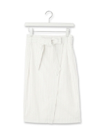 ウエストベルト付きタイトスカート/ホワイト系(302)