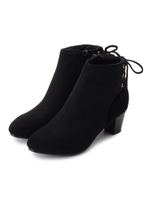 バックレースアップショートブーツ/ダークブラウン(043)