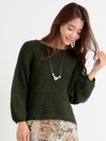 ボリュームスリーブガータープルオーバー/C/グレー