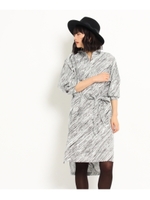 ANALOG LIGHTING プリントシャツワンピース/アイボリー(104)