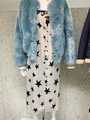 STARRY SLIP DRESS/ブラウン