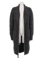 【Casual】ブークレルーズニットガウン/チャコールグレー