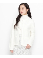 ニットツィードカーディガン/ネイビー(093)