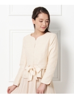 ラメツイードノーカラージャケット/ネイビー(093)