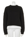 BULKY LAYER SH KNIT/ブラック