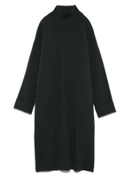 ダブルフェイスニットワンピース/BLK