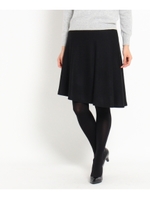 ウールフレアスカート/ブラック(019)