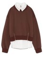 シャツコンビスウェットプルオーバー/BRW
