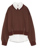 シャツコンビスウェットプルオーバー/BRW