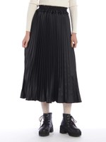 マットサテンアコーディオンプリーツSK/グレー