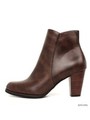 チャンキーヒールショートブーツ/BROWN