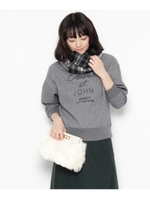 ロゴ刺しゅういりスウェットプルオーバー/ダークオリーブ(029)