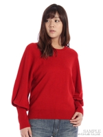 エアリーウールニット/レッド