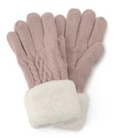 ケーブル編みグローブ