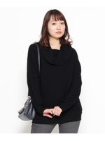 2WAYオフタートルニットプルオーバー/ブラック(019)