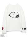 【PEANUTS】ジャガードプルオーバー/OWHT
