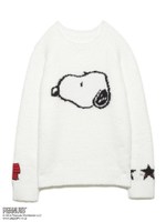 【PEANUTS】ジャガードプルオーバー/OWHT