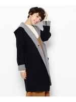 ダブルフェイスニットコーディガン/ネイビー(093)