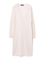 ファインニット Vネックニット/ホワイト(030)