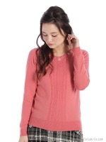 あったか保湿VレースニットPO 2/オフ