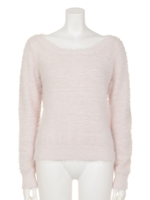 SoftyシャギーニットTOP/L/PNK