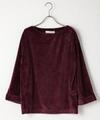 ベロア袖ターンバックトップス
