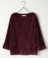ベロア袖ターンバックトップス