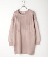 部分フェザーヤーン使いチュニック