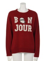 ボンジュールコビーニットプル/ネイビー