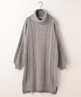 アラン柄タートルワンピース