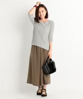 ギャザーワイドパンツ