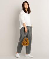 ヘリンボーンタックパンツ