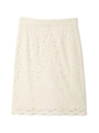 ウィンターレースタイトスカート/ベージュ(040)
