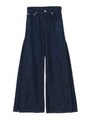 SIDE IN TUCK WIDE DENIM/BLU