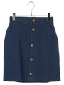 ・デニムタイトスカート/インディゴ