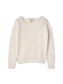《EDIT COLOGNE》フロントレースニット/ホワイト(030)