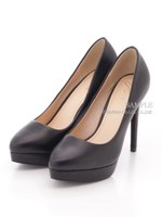 【R&E】ポインテッドトゥハイヒールパンプス/ブラック