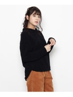 コードモールニットプルオーバー/グレー(012)