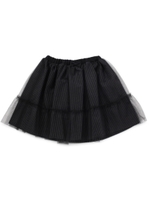 ストライプチュールスカート/ブラック(019)