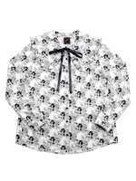 チャイルドプレイブラウス/ホワイト×ブラック