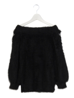 フラッフィーオフショルフレア/ブラック